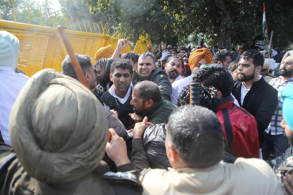 Punjab Youth Congress Protest In Chandigarh