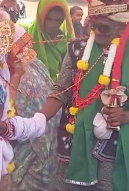 Rajasthan Old Couple Marriage After 70 Years of Live-in Relationship