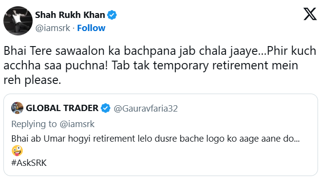 Shah Rukh Khan’s Surprise #AskSRK: King Updates, Aryan’s Debut & Witty Replies