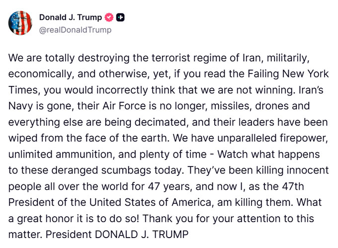 US Donald Trump New Threat To Iran Middle East Conflict Breaking