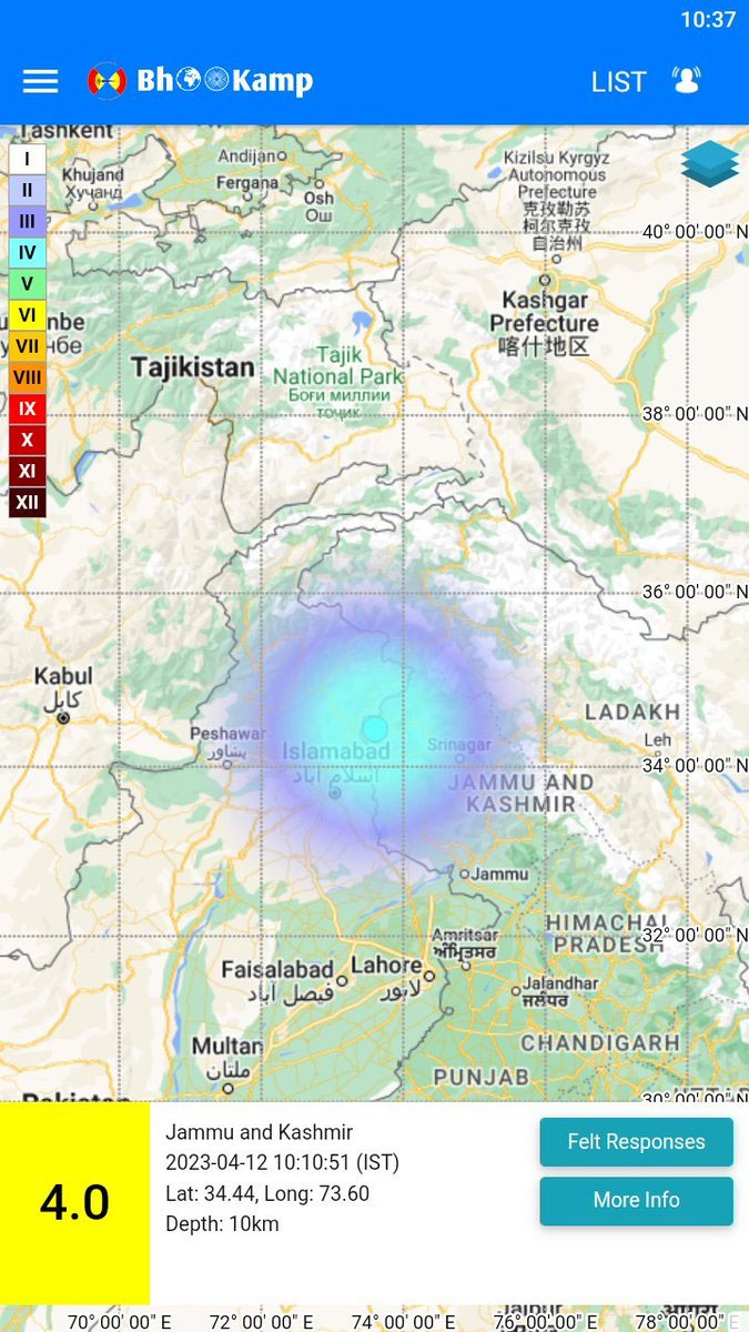 Earthquake in Jammu and Kashmir Today News