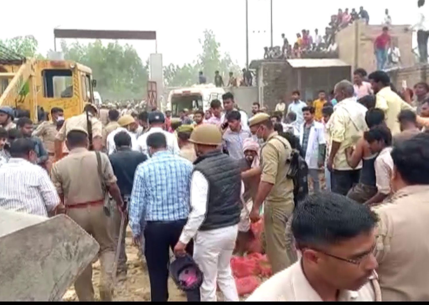 Uttar Pradesh Sambhal Cold Storage Collapses