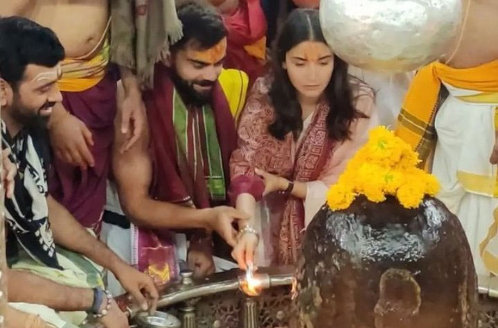 Virat Kohli-Anushka Sharma in Mahakaleshwar Dham