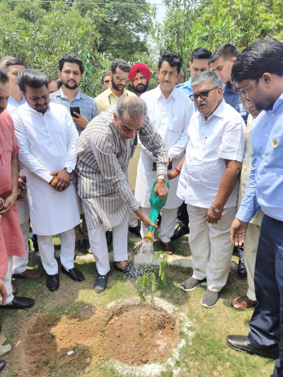 Chandigarh Administrator and BJP leader Sanjay Tandon Planted a Tree