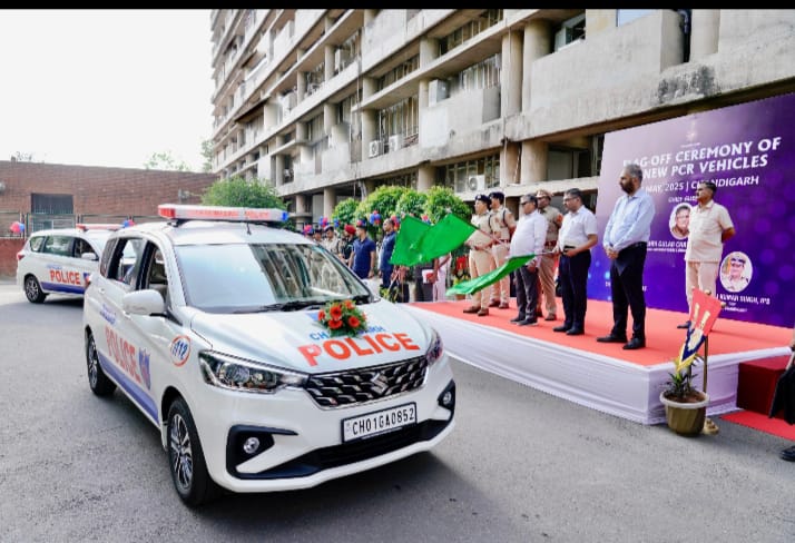 Chandigarh police slogan be care for you and strong