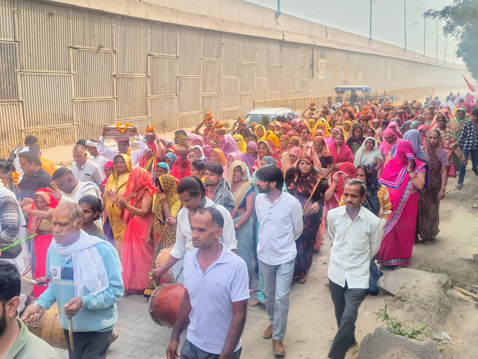 Shrimad Bhagwat Saptah started with Kalash Yatra