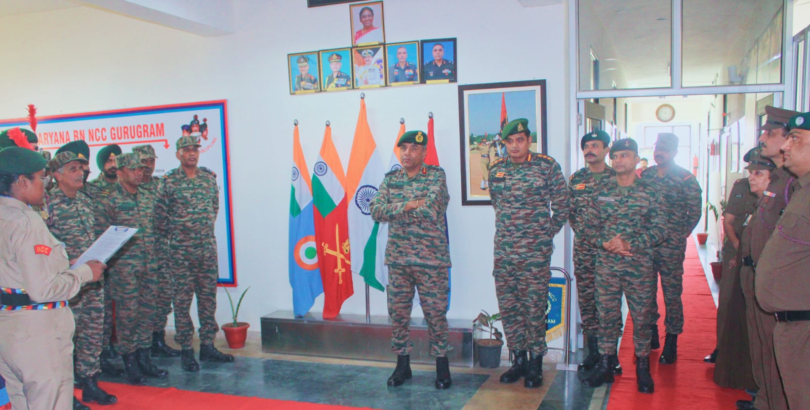 Major General Visits 5 Haryana Battalion NCC