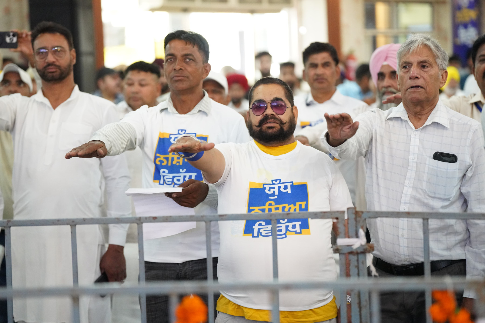 Kejriwal and Bhagwant Singh Mann took an Oath