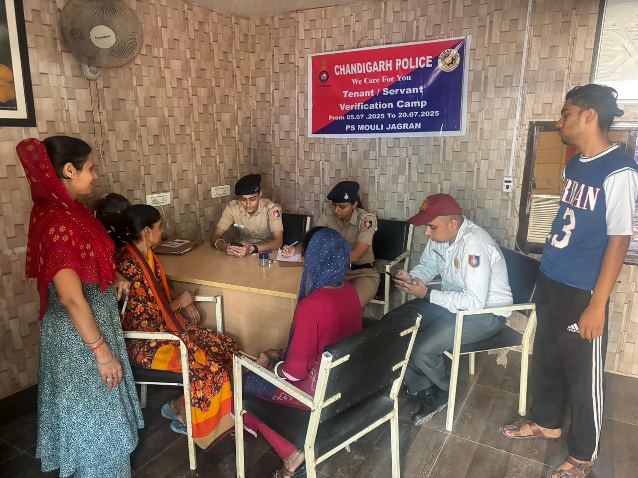 Police Organized a Camp to Verify Tenants and Servants