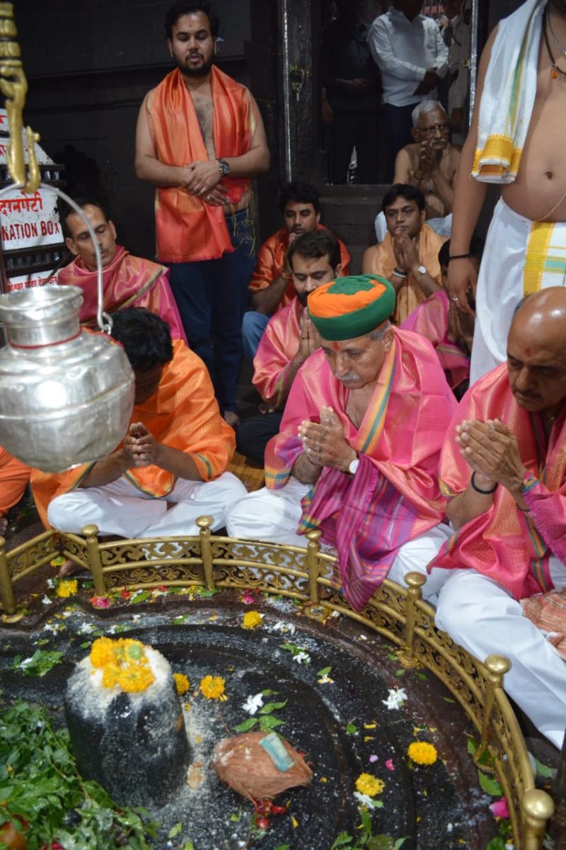 Union Minister Arjun Ram Meghwal visited Ghrishneshwar Jyotirlinga