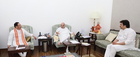 जेपी नड्डा व अमित शाह से मिले कुलदीप बिश्नोई
