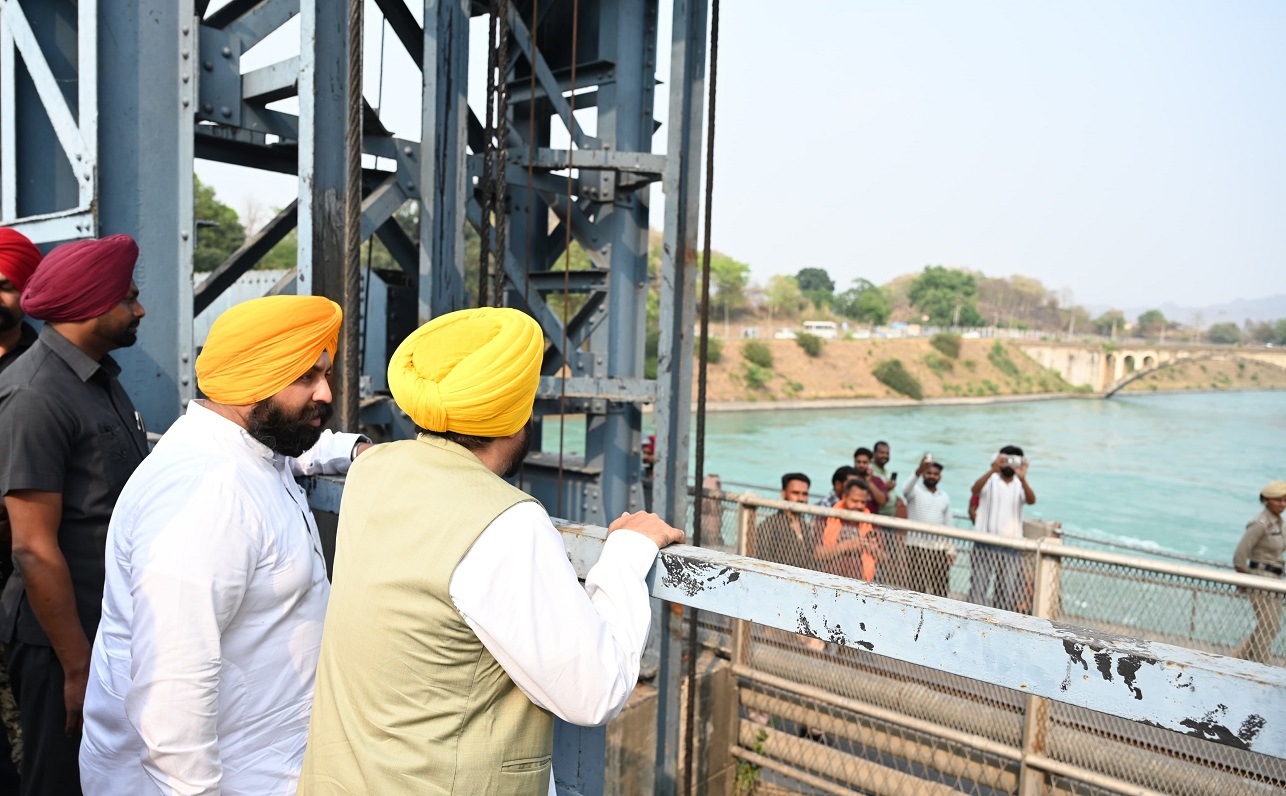 Chief Minister Bhagwant Singh Mann reached Nangal Dam