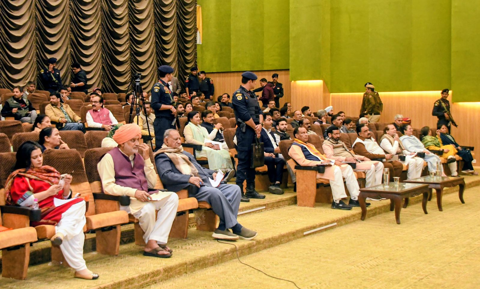 Chief Minister Nayab Saini and State President Mohan Lal Badoli