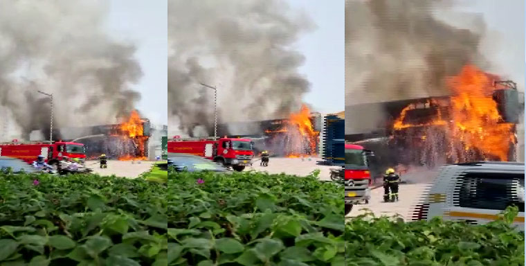 Fire breaks out in liquor warehouse in Gurugram