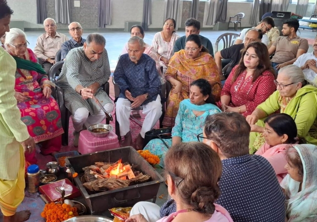 Havan Yagna program concluded on the 16th annual Idol Installation