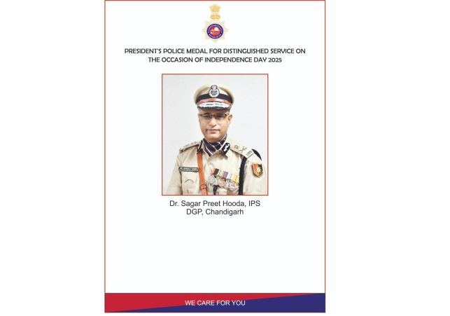 UT Police DGP Dr Sagar Preet Hooda