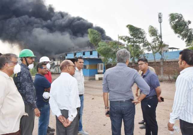 Fire breaks out at Adjel Chemical Company