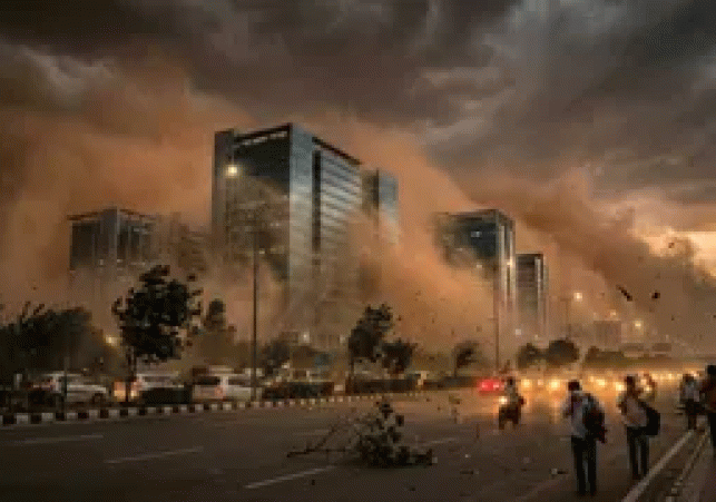 Storm wreaks havoc in Delhi-NCR: Winds blow at 40-60 km/h;