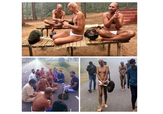 Digambar Jain Acharyas' Association visits Bastar