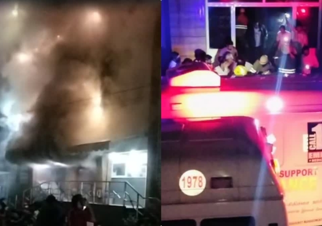 Fire Accident at a Private Hospital in Dindigul