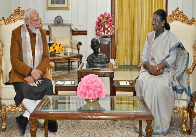 PM Modi Calls On President Murmu