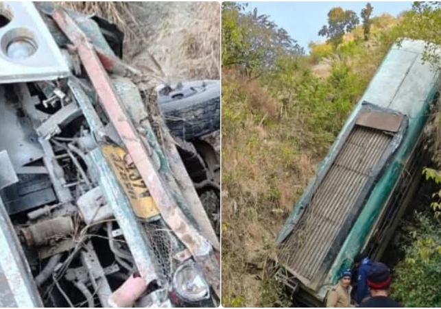 Bus Accident In Salt Bhikiyasain