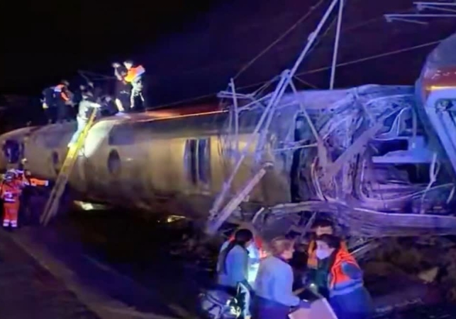 High Speed Train Collision In Spain