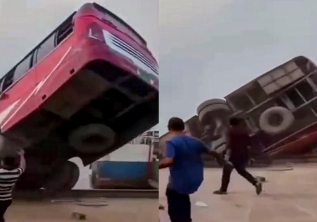Bangladesh Bus Falls In Padma River
