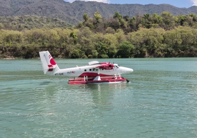 Successful Seaplane Landing Again in Rishikesh