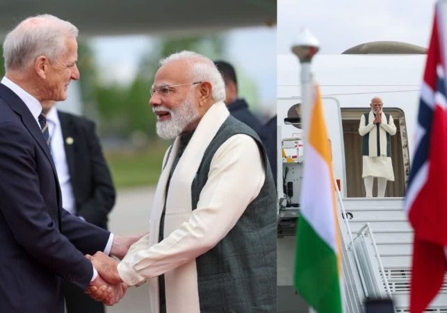 PM Modi Arrives In Norway