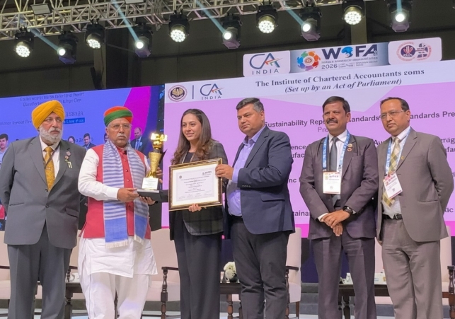 Hindustan Zinc received the ICAI Sustainability Award