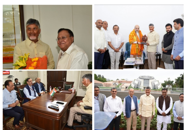 Chief Minister Chandrababu Naidu met Union Home Minister Amit Shah