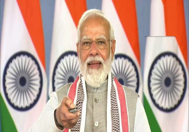 प्रधानमंत्री मोदी ने किया 100 किसान ड्रोन का उद्घाटन
