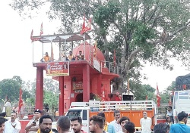 सुभाष नगर स्थित  बालाजी मंदिर तोड़ने की सूचना पर मचा हड़कंप