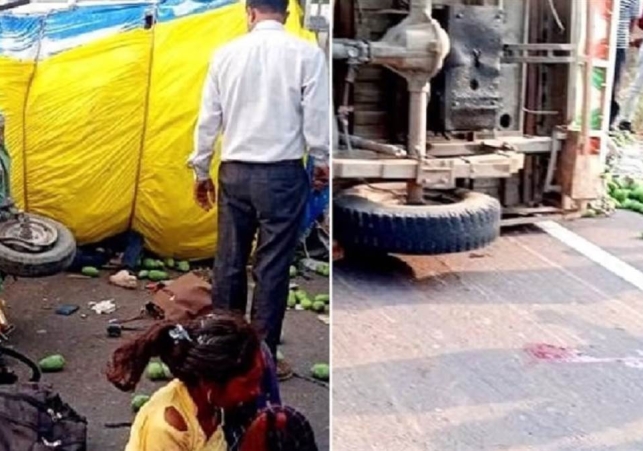 कानपुर सागर स्टेट हाईवे पर आटो-पिकअप की टक्कर में पिता-पुत्री समेत आठ की मौत