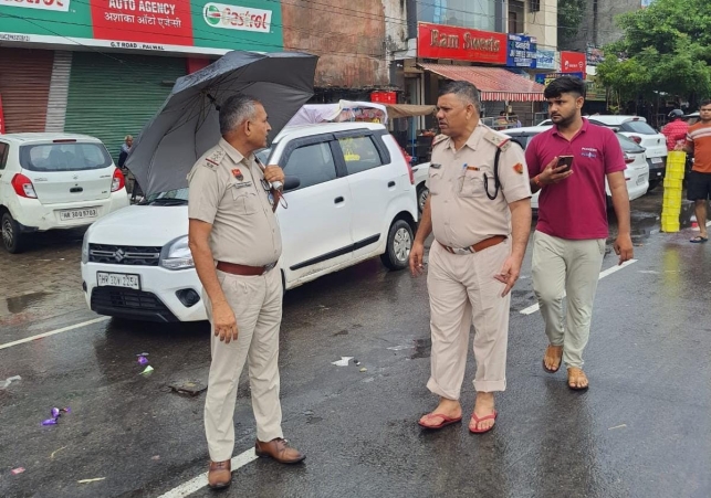 Palwal Police Personnel Performed their Duties