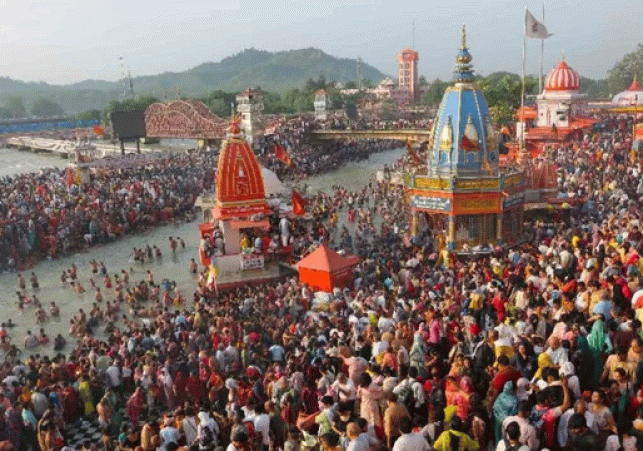 A massive surge of faith witnessed in Haridwar