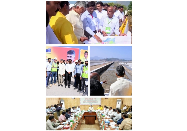 Chief Minister discussed and inspected the Polavaram Project