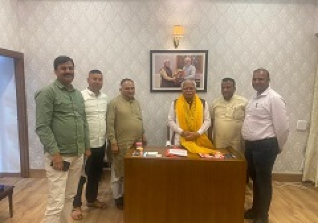 भारतीय व्यापार मंडल के पदाधिकारियों ने मुख्यमंत्री से इस ख़ास वजह को लेकर की मुलाकात