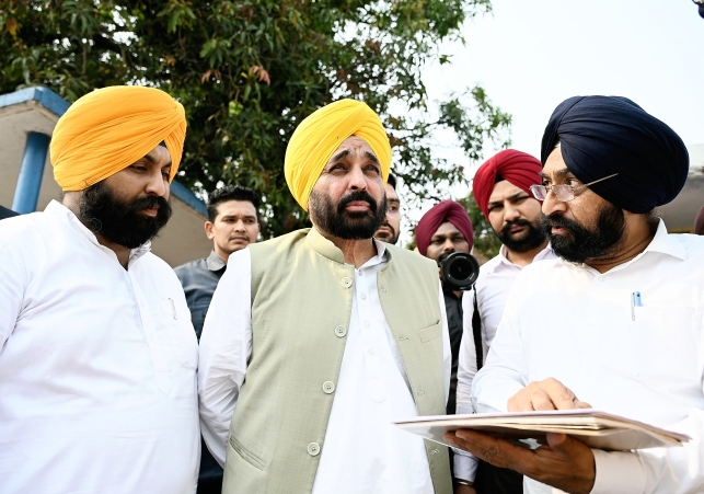 Chief Minister Bhagwant Singh Mann reached Nangal Dam