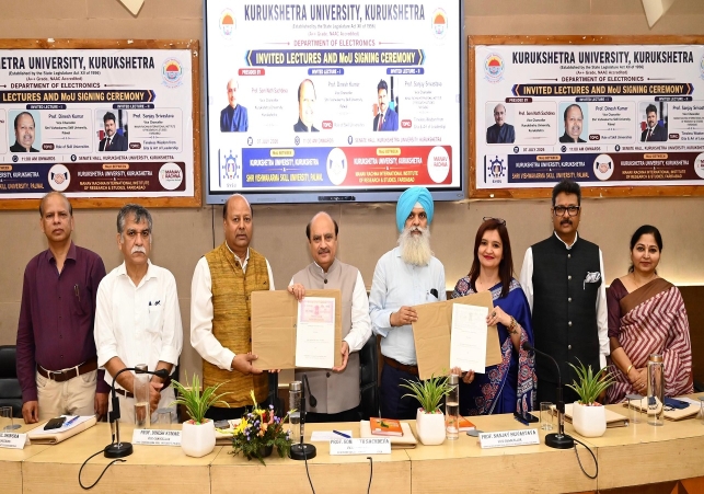 Agreement signed between SVSU, KUK, and Manav Rachna