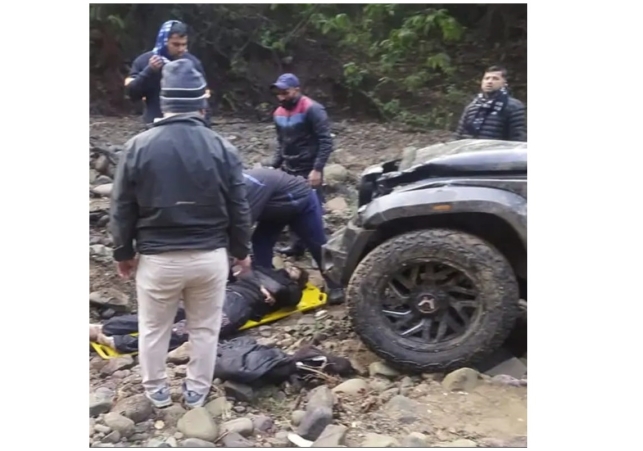 SUV fell into a Gorge in Morni