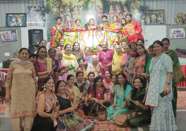 Radha Madhav Temple organised Dandiya Dance