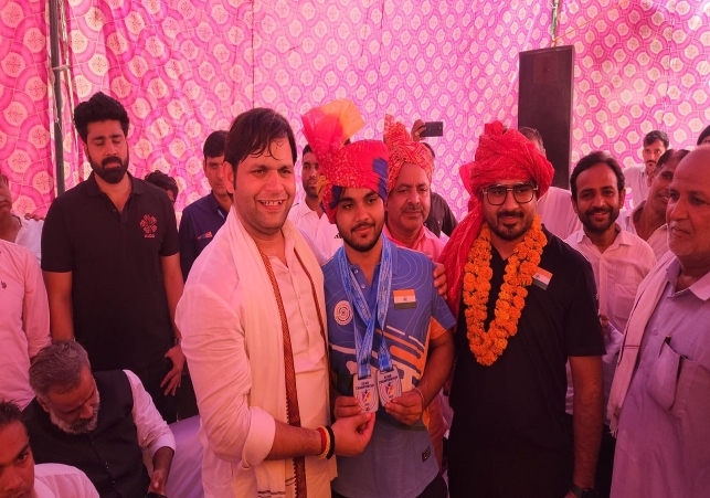 Palwal is proud of the achievement of gold medalist Kapil Bainsala