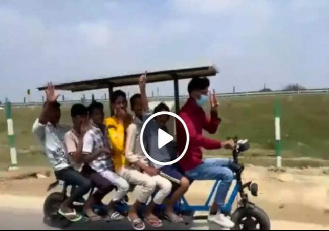 7 Seater Jugaad Bike Ka Video