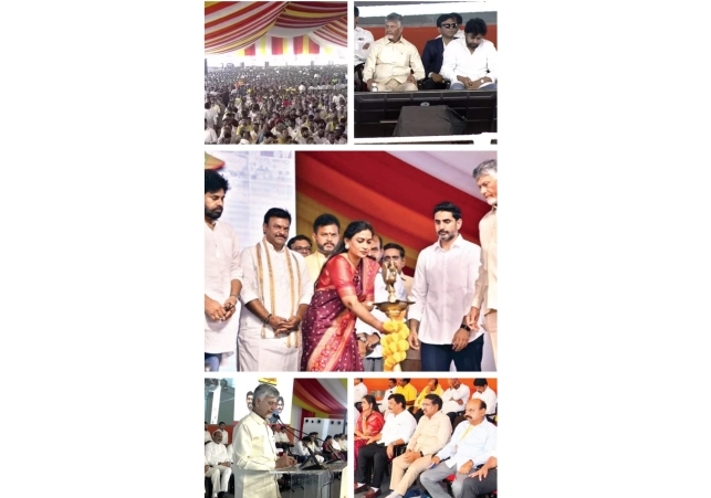 At the victory celebration