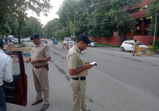 Two Wheelers and Vehicles were Checked