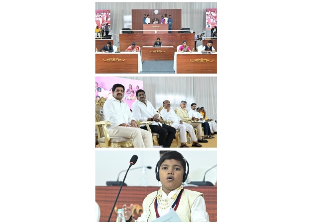 Mock Assembly held with Students in the Assembly Premises