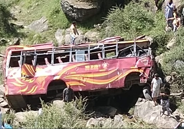 A Bus Fell Into Deep Gorge in Rajouri J&K