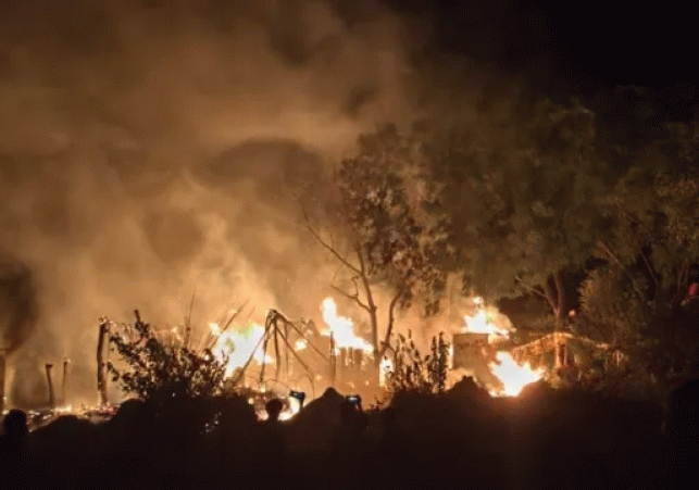 Fire havoc in Ambedkar Nagar: Homes of five families reduced to ashes